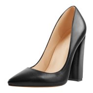 Klassische spitze Pumps mit klobigem Absatz - Image 2