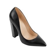 Klassische spitze Pumps mit klobigem Absatz - Image 3