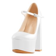 Mary Jane Plateau Pumps mit klobigem Absatz und hohem Absatz - Image 15