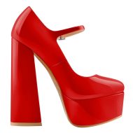 Mary Jane Plateau Pumps mit klobigem Absatz und hohem Absatz - Image 19