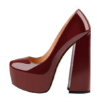 Plateau Pumps mit klobigem High Heel