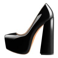 Plateau Pumps mit klobigem High Heel - Image 5