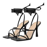 Stiletto Sandalen mit Knöchelriemen und eckiger Zehenpartie - Image 3